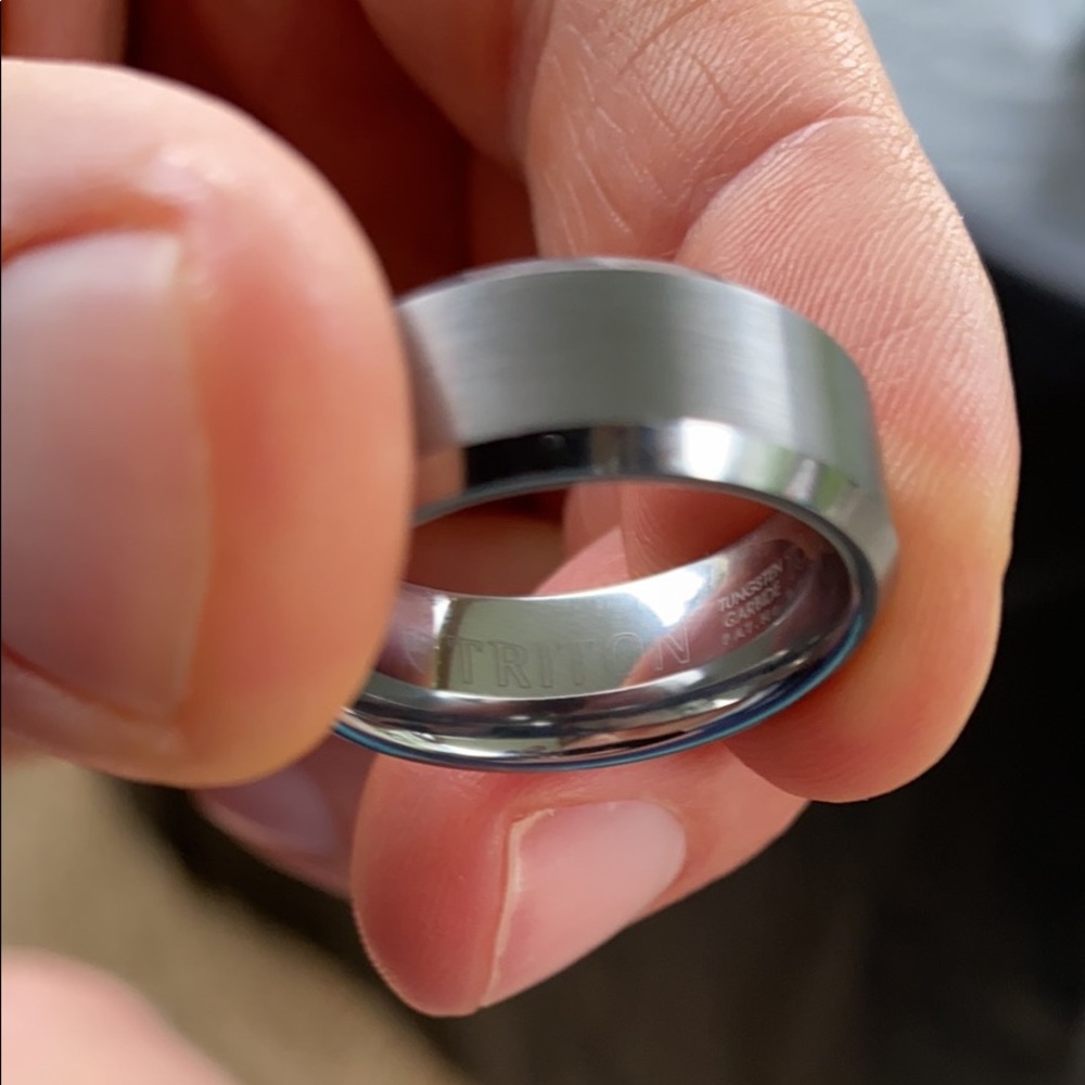 Triton Tungsten Carbide Mens Ring